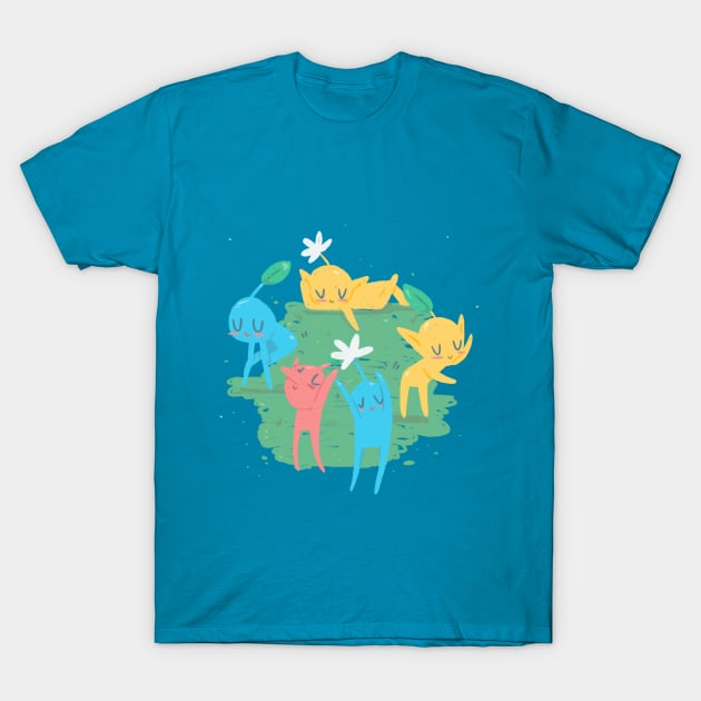 Dancing Pikmin T-Shirt by feelingcreatively